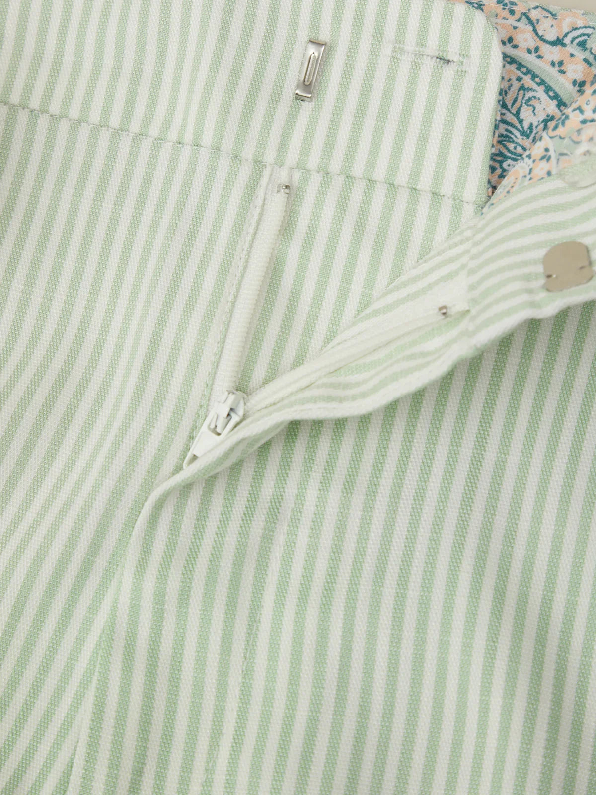 High-Rise Stripe Shorts
