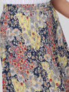 Floral Handkerchief Hem Maxi Skirt