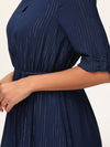 3/4 Sleeve Popover Dress