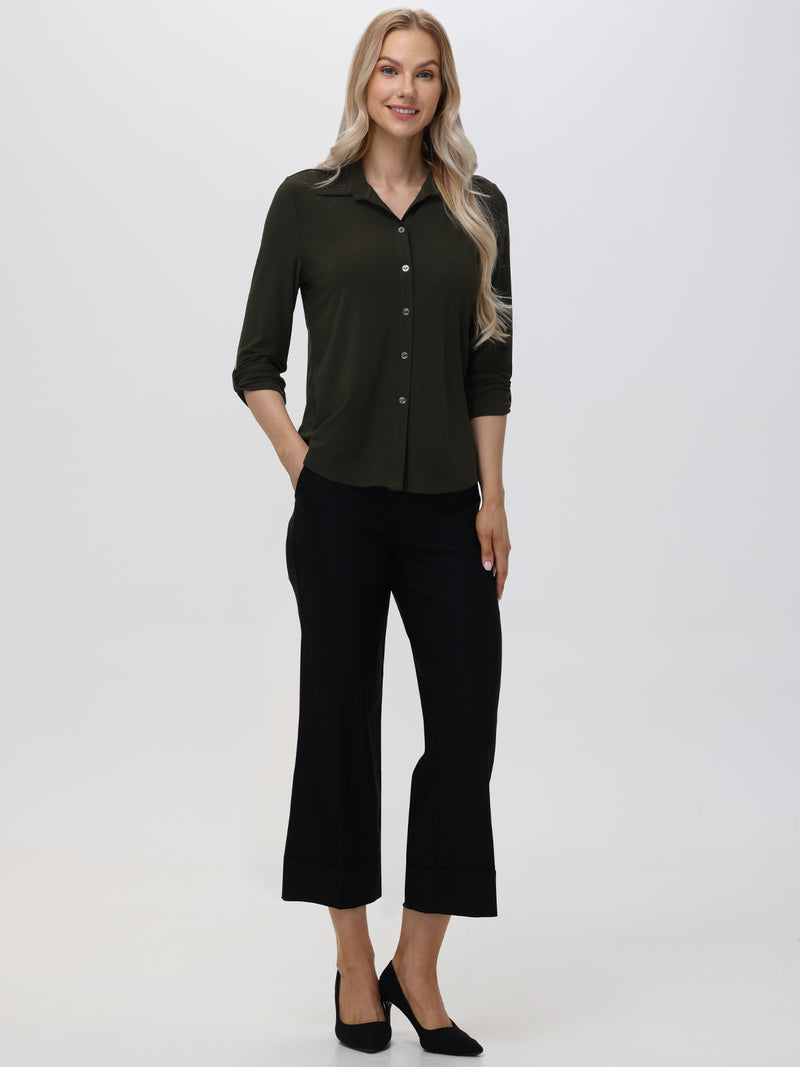 Tailored Button-Down Cool Blouse