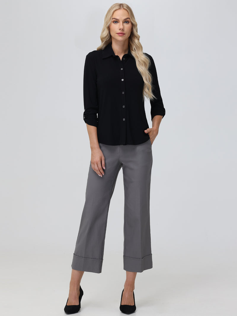 Tailored Button-Down Cool Blouse