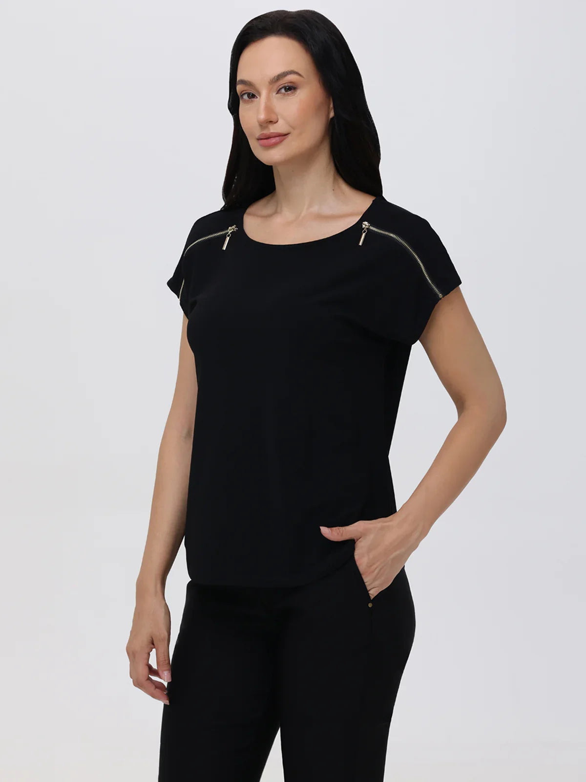 Cap-Sleeve Cool Feel Top