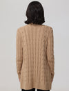 Cable Long Cardigan