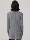 Cable Long Cardigan