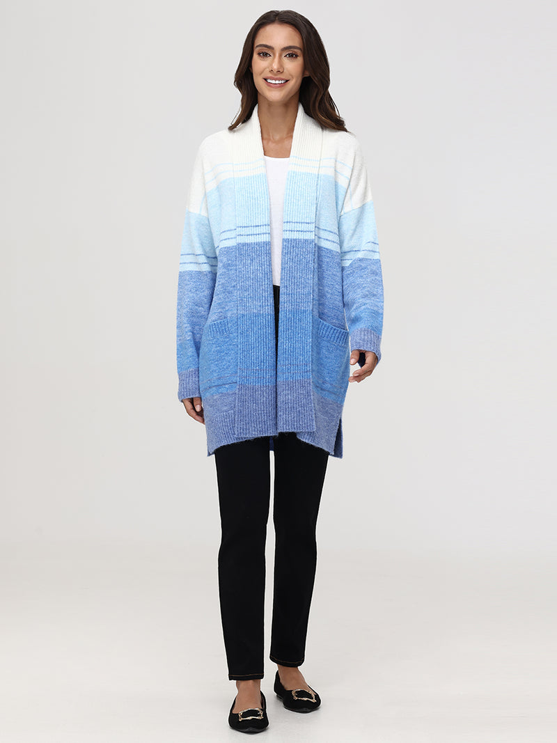 Ombre Stripe Cardigan