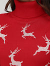 Reindeer Turtleneck Sweater