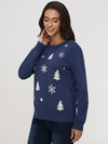 Snowflake Turtleneck Sweater