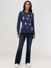 Snowflake Turtleneck Sweater