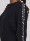 Embellished Sleeve Detail Pullover