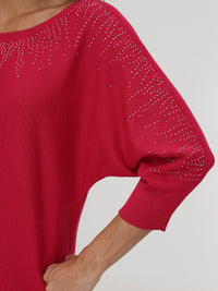 Embellished Dolman Pullover