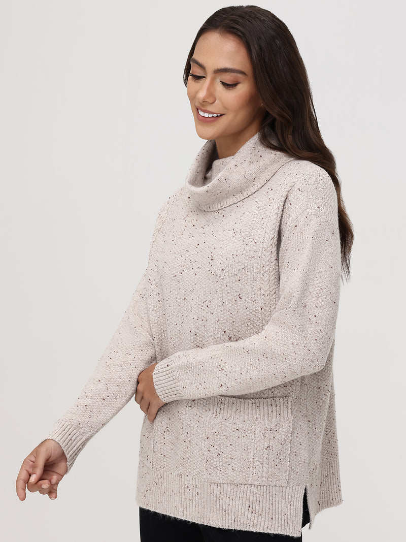 Fleck Turtleneck Sweater