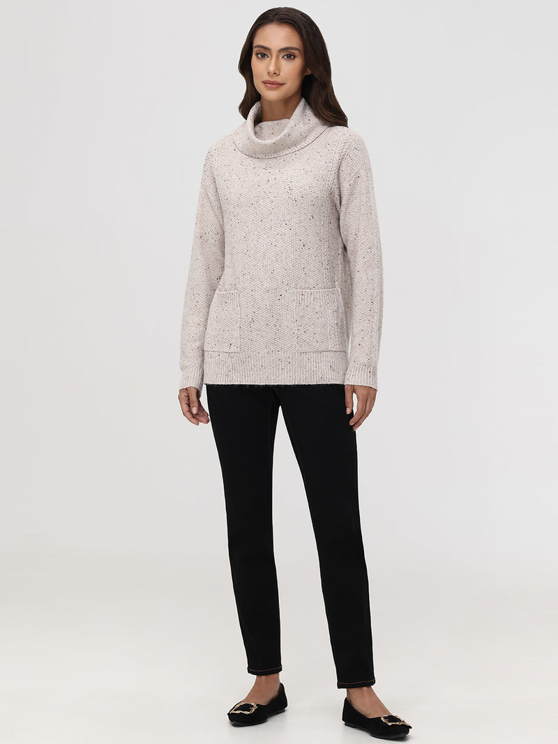 Fleck Turtleneck Sweater