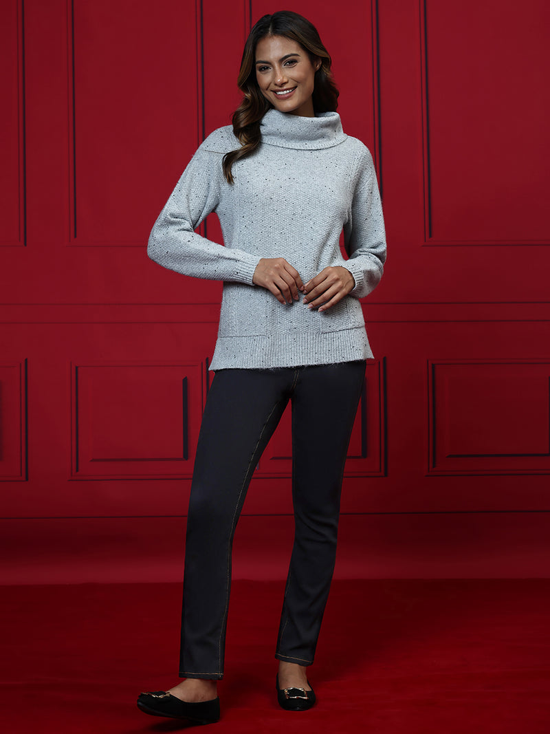 Fleck Turtleneck Sweater