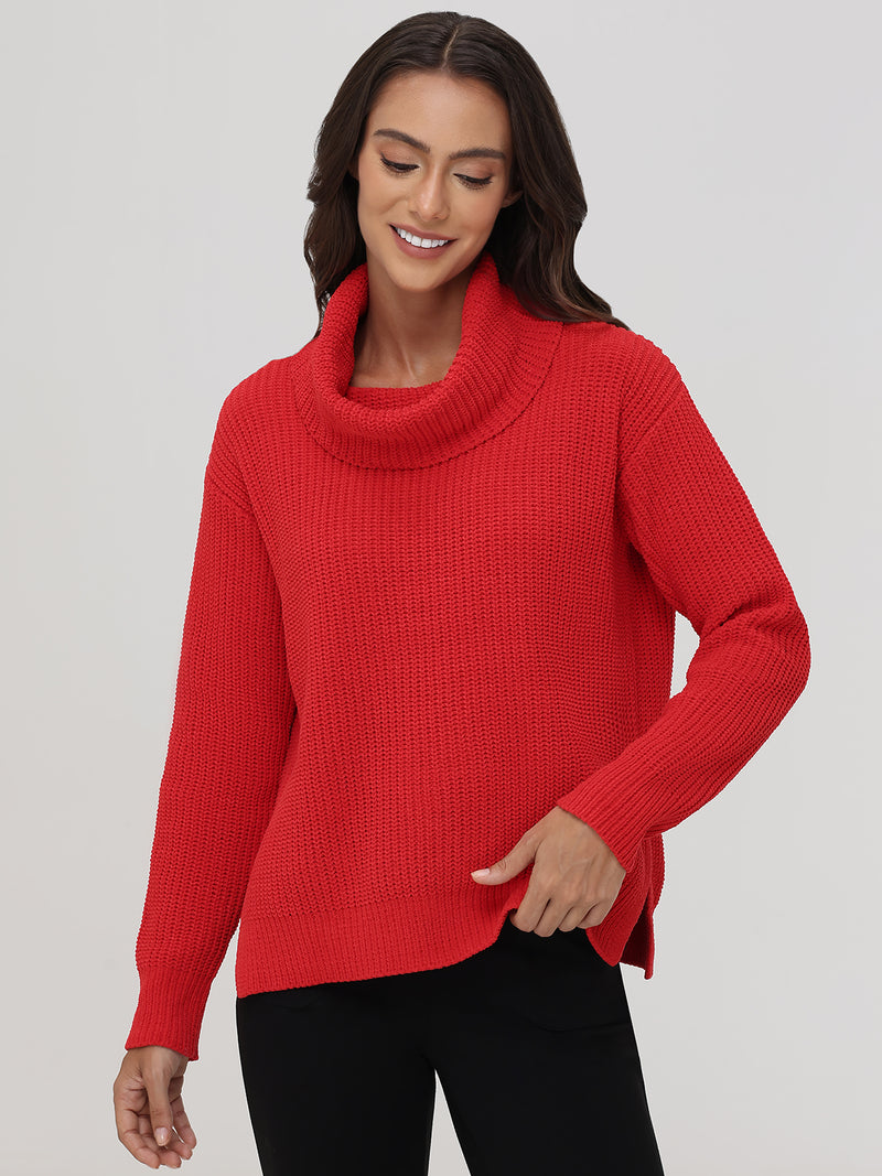 Chenille Turtleneck Sweater