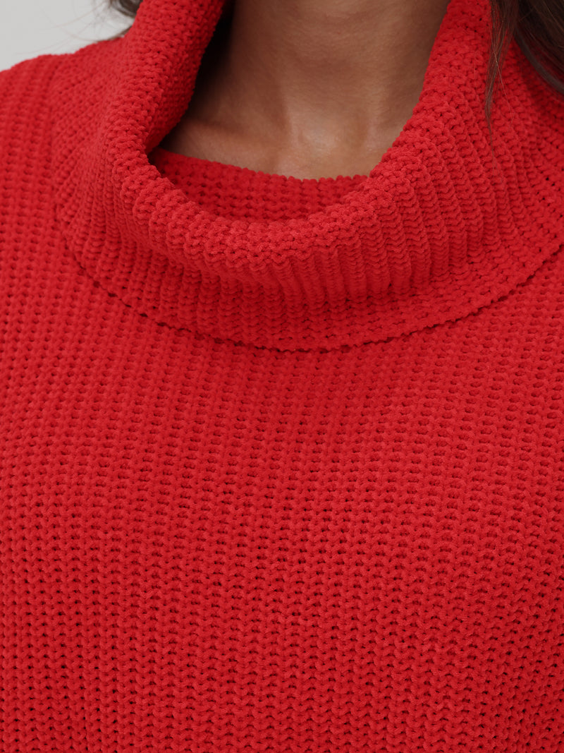 Chenille Turtleneck Sweater