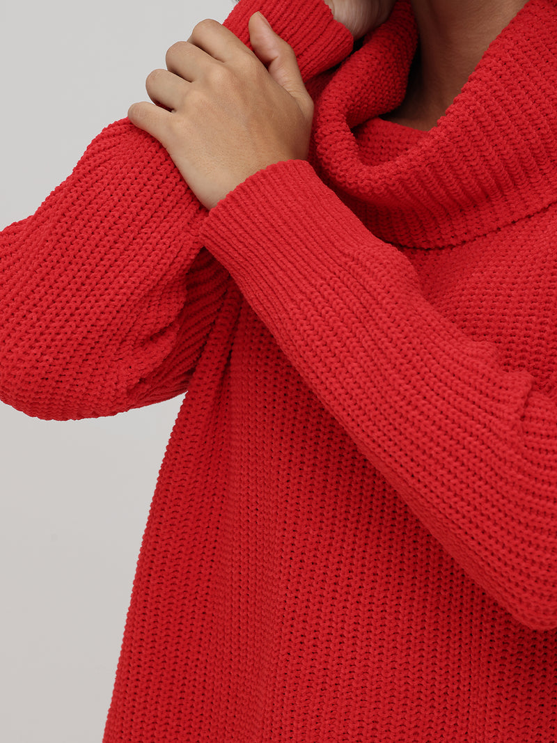 Chenille Turtleneck Sweater