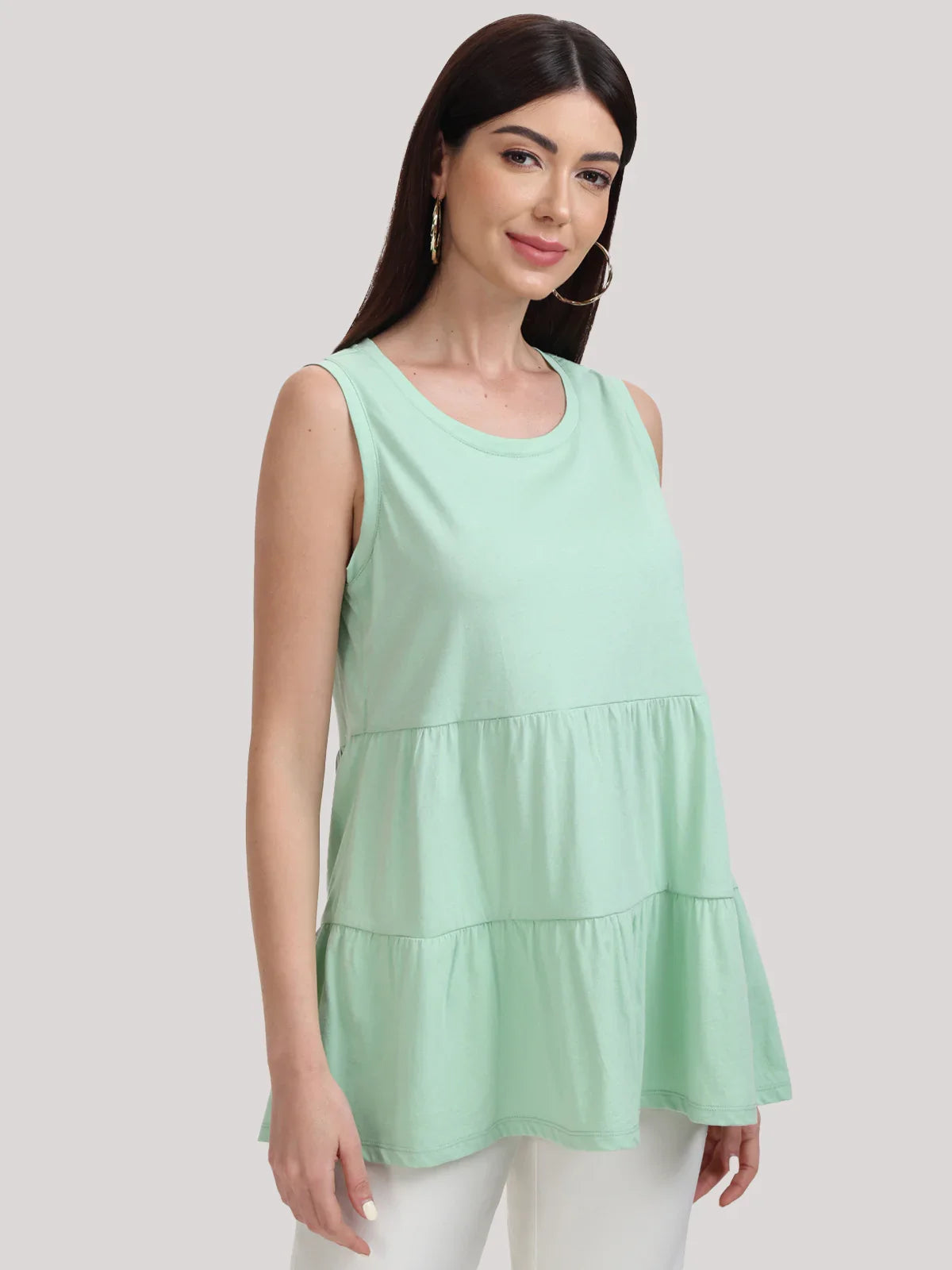 Tiered Ruffle Tank Top