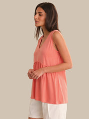 V-Neck Babydoll Top