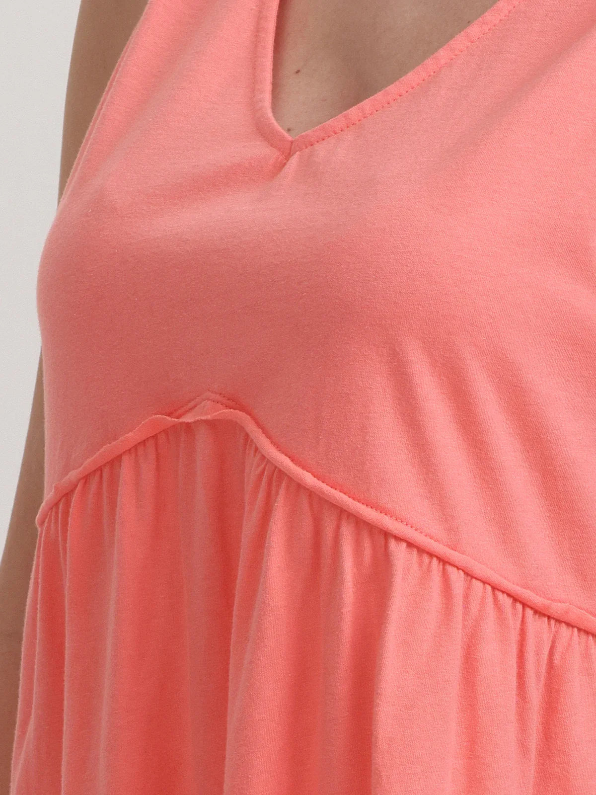 V-Neck Babydoll Top