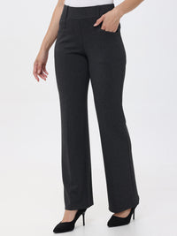 Pleated Pull-On Little Black Pants