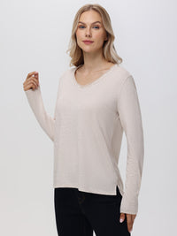 V-Neck Long Sleeve Tee