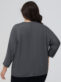 Plus Crewneck Dolman Top