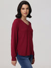 V-Neck Raglan Sleeve Top