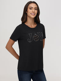 Joy Rhinestone Graphic Tee