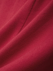 Close-up of red fabric texture
