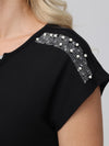 Embellished Criss Cross Top