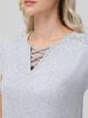 Embellished Criss Cross Top