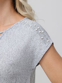 Embellished Criss Cross Top