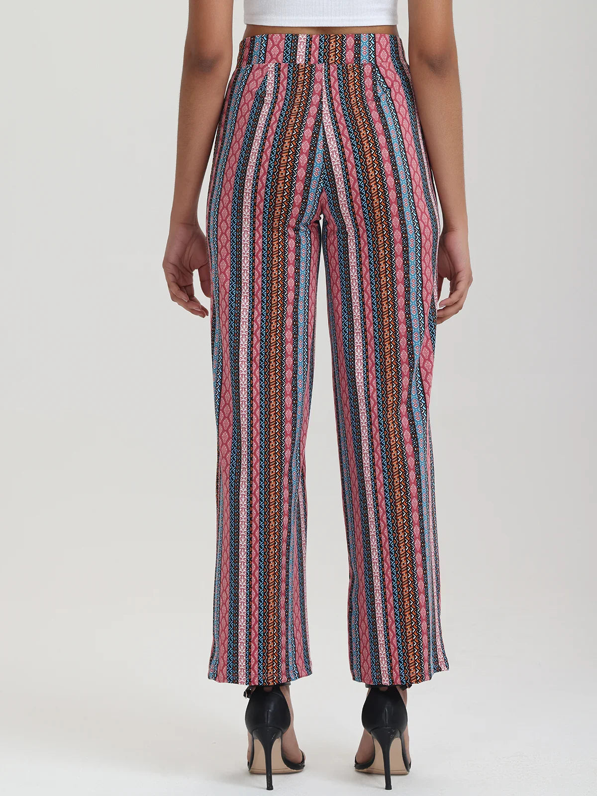 Wide-Leg Pull On Pants