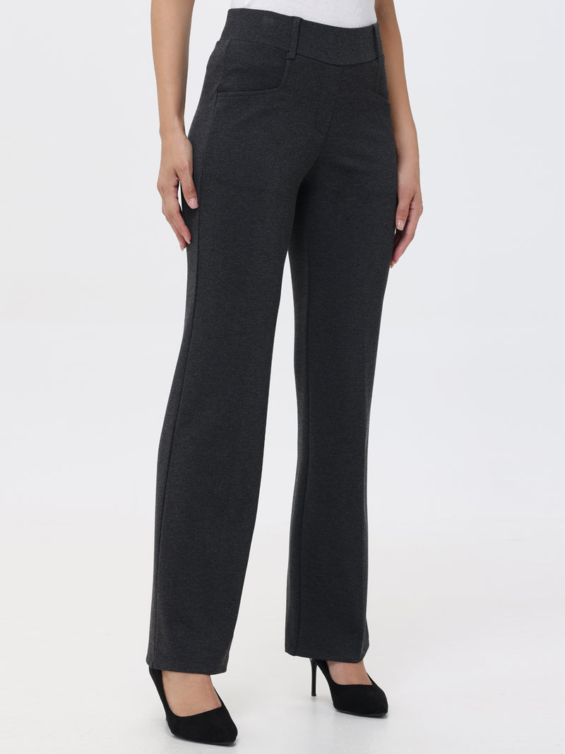 Pleated Pull-On Little Black Pants