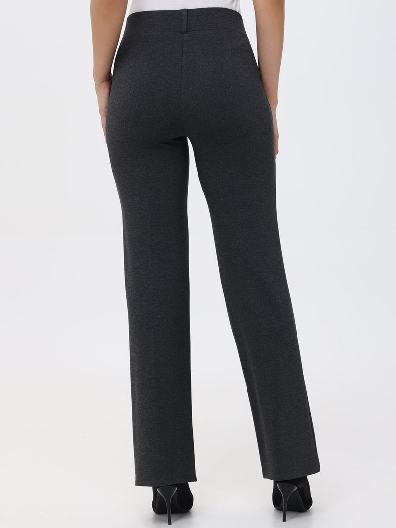 Pleated Pull-On Little Black Pants