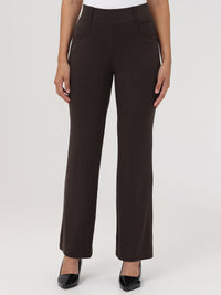 Pleated Pull-On Little Black Pants