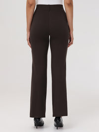 Pleated Pull-On Little Black Pants