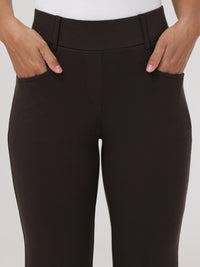 Pleated Pull-On Little Black Pants