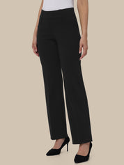 Luxe Ponte Straight Pull-On Pants