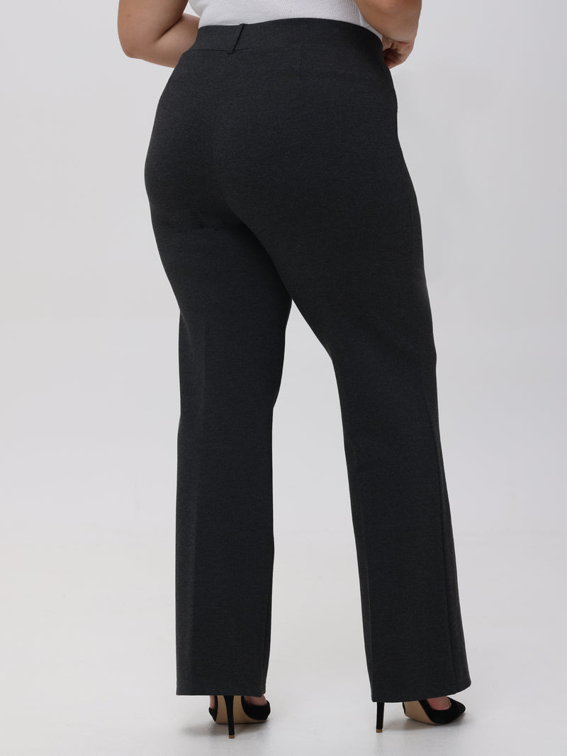 Plus Pleated Pull-On Little Black Pants