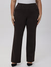 Plus Pleated Pull-On Little Black Pants