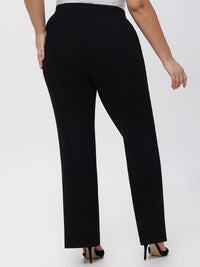 Plus Pleated Pull-On Little Black Pants