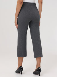 Crop Wide Leg Ponte Pants