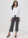 Crop Wide Leg Ponte Pants