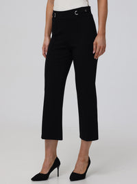 Crop Wide Leg Ponte Little Black Pants