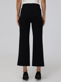 Crop Wide Leg Ponte Little Black Pants