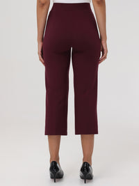 Crop Wide Leg Ponte Pants