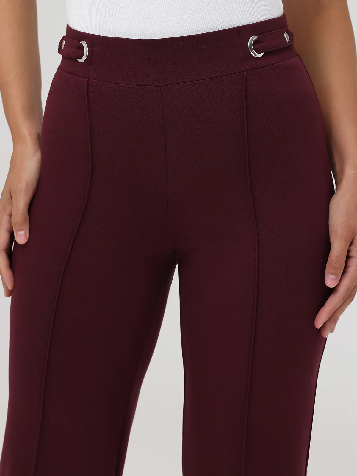 Luxe Ponte Crop Kick Flare Pants