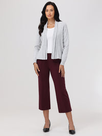 Crop Wide Leg Ponte Pants