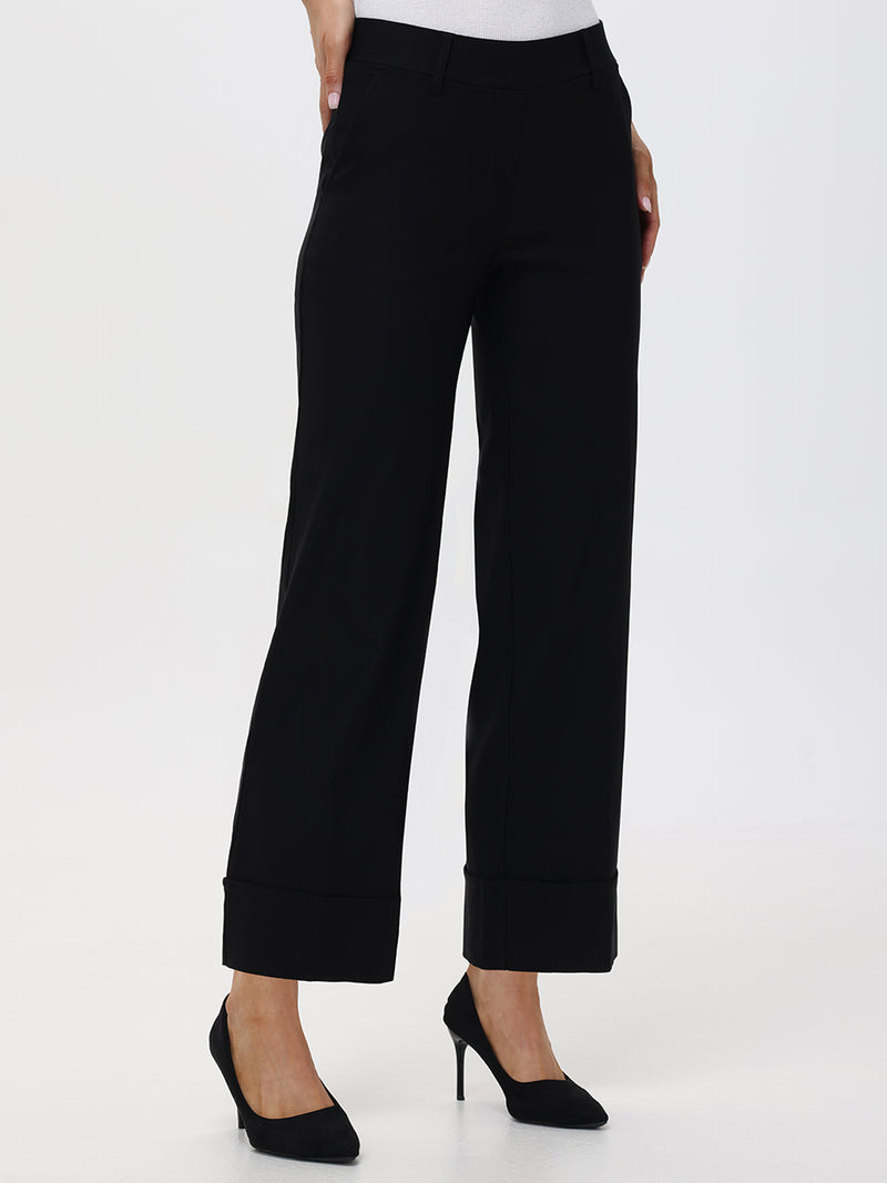 Millennium Pull-On Wide Leg Little Black Pants